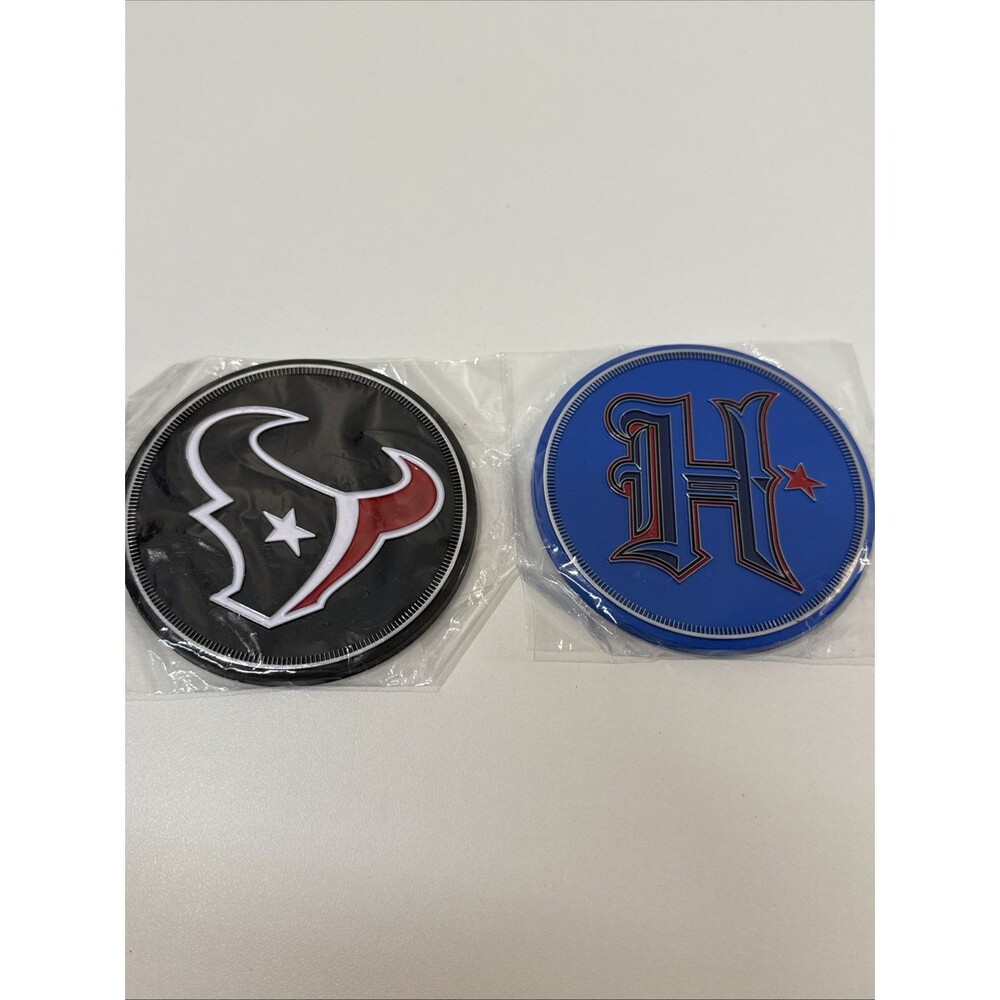 Houston Texans Coasters NFL Football Lot Of 2